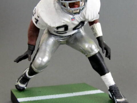 CHARLES WOODSON #24 MCFARLANE SERIES 25 RAIDERS PROTOTYPE CHASE SILVER CL  0/1000